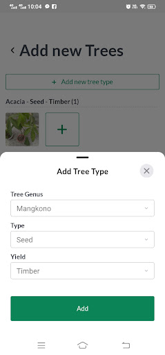Android application Komunitree screenshort