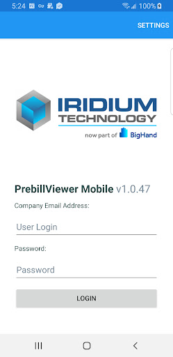 Android application PrebillViewer Mobile screenshort
