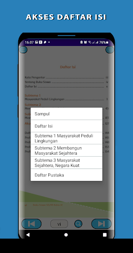 Android application Kelas 6 Tema 6 screenshort