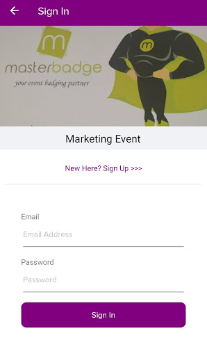 MasterBadge Conferences Screen 3