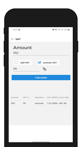Gratuity and VAT Calculator 2021