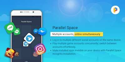 screenshot of Parallel Space - app cloning