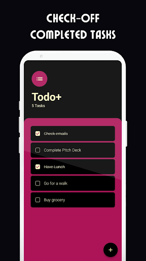 Android application Todo+: Elegant To-Do List App screenshort