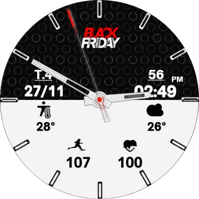 N-SPORT719 Black & White Watch screenshot 8