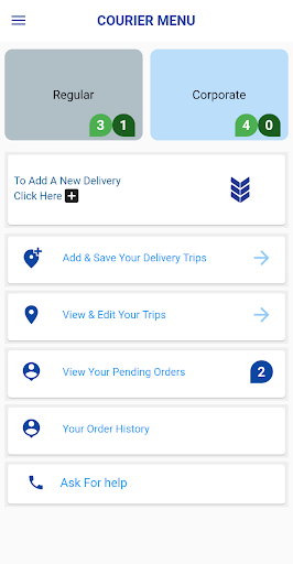 Android application Courier Cog screenshort