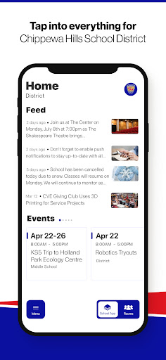 Android application CHSD WARRIORS screenshort