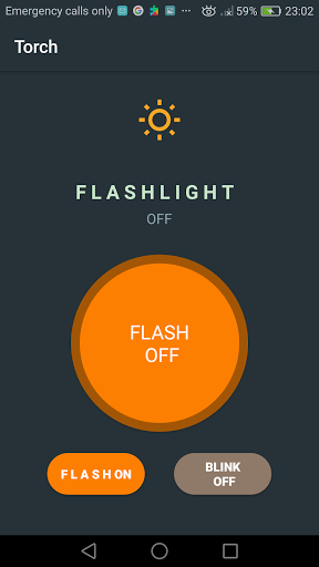 Android application Flashlight screenshort