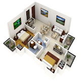 3D Small House icon