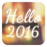 Hello 2016 New Year Theme icon