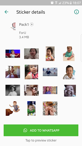 ?Animated Funny babies stickers for WhatsApp?