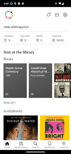 Android application Grand Rapids Public Library screenshort