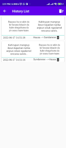 Hausa To Sundanese Translator Screen 3