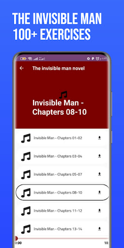 Android application The invisible man novel screenshort