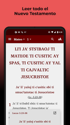 Android application Tzotzil Zinacantán Bible screenshort