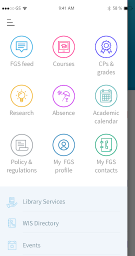 Android application Feinberg Graduate School screenshort