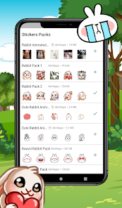 Imágen 1 WAStickerApps Conejo Stickers android