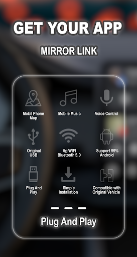 Android application mirror link screenshort