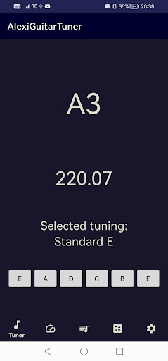 Alexi Guitar Tuner Screen 2