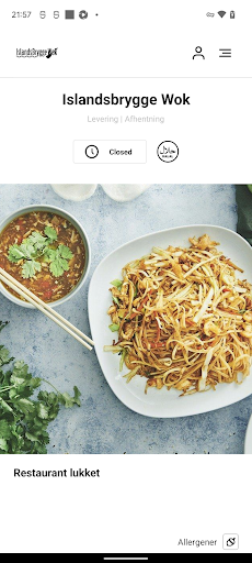 Android application Islandsbrygge Wok screenshort
