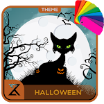 Cover Image of Download Halloween Cat (Xperia Theme) 8.0.1 APK