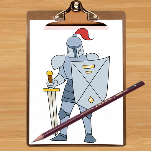 How to Draw a Knight Easy logo