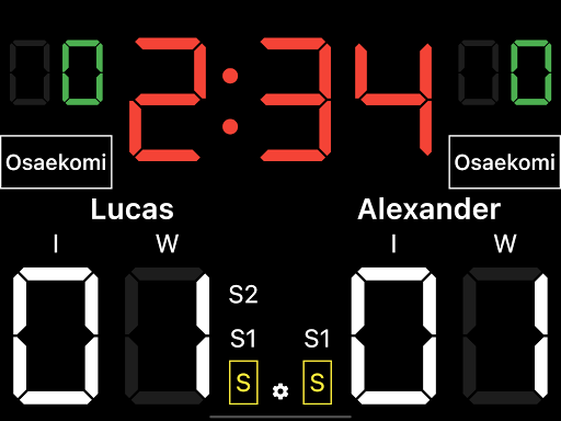 Judo Scoreboard Screen 3