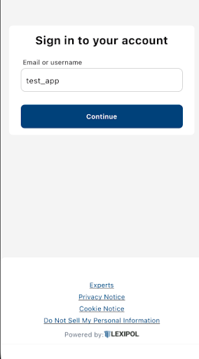 Lexipol Platform Application Screen 2