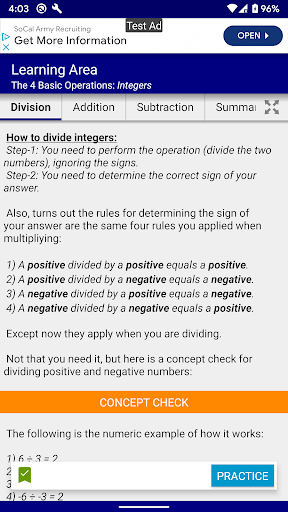 MATH Domain: Pre-Algebra Screen 3