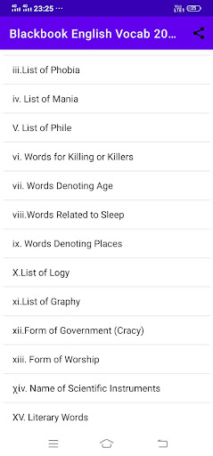BlackBook English Vocab 2023 Screen 3