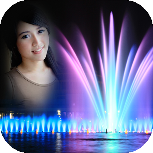 Fountain photo frame costume m logo