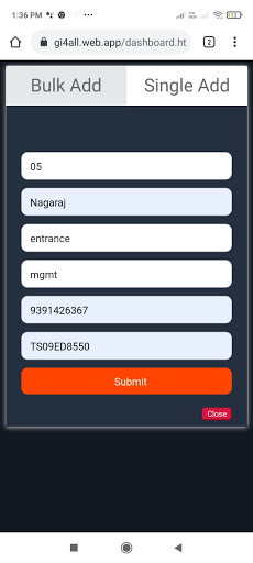 GI4ALL ANPR Screen 2
