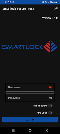 Android application Smartlock Secure Proxy screenshort