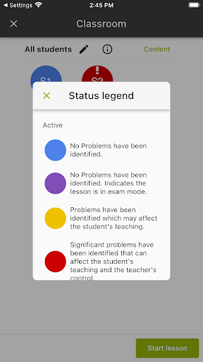 Relution Teacher Screen 3