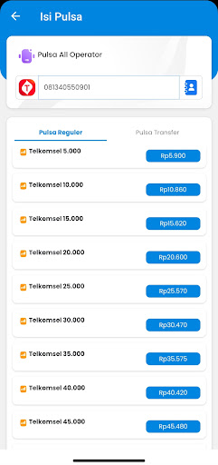 Konter Afiqah _ Pulsa PPOB Screen 3