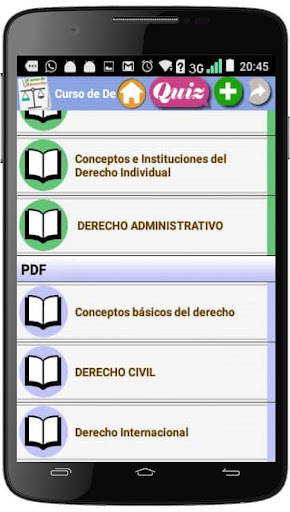 Curso de Derecho Screen 3