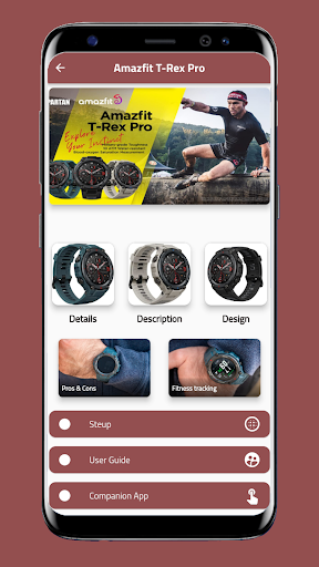Amazfit T-Rex Pro Guide Screen 2
