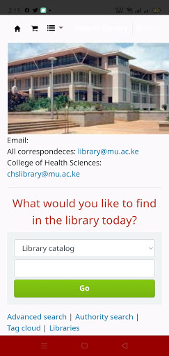 Android application Moi University Student Portal screenshort