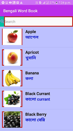 Bangla Word Book Screen 3