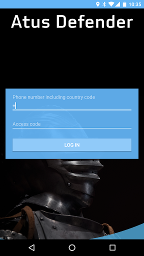 Android application Atus Defender screenshort