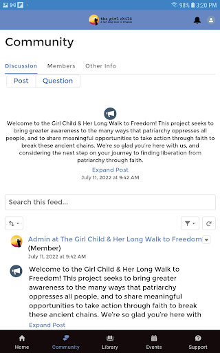 Girl Child Long Walk Hub Screen 2