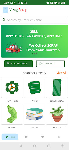Android application Vizag Scrap screenshort