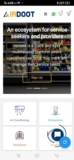 Android application Airdoot | Ac Services & Repair screenshort