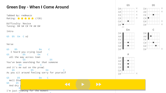 Ultimate Guitar: Chords & Tabs Screenshot