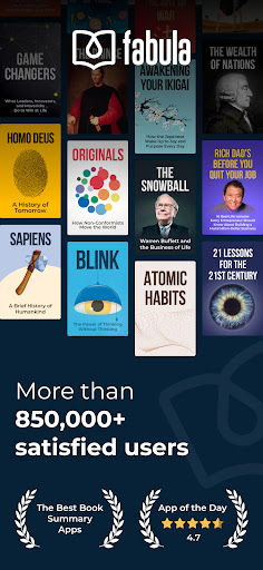 Android application Fabula: Audiobook Summaries screenshort