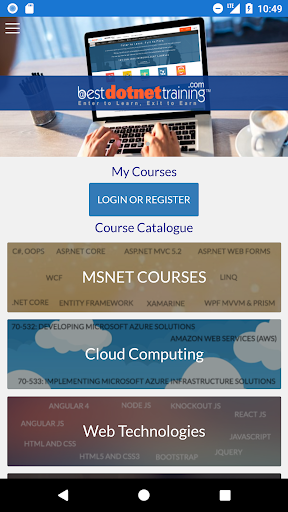 BestDotNetTraining Screen 2