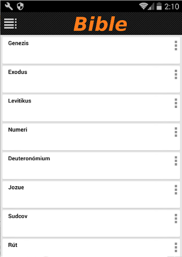 Android application Sväté Písmo screenshort