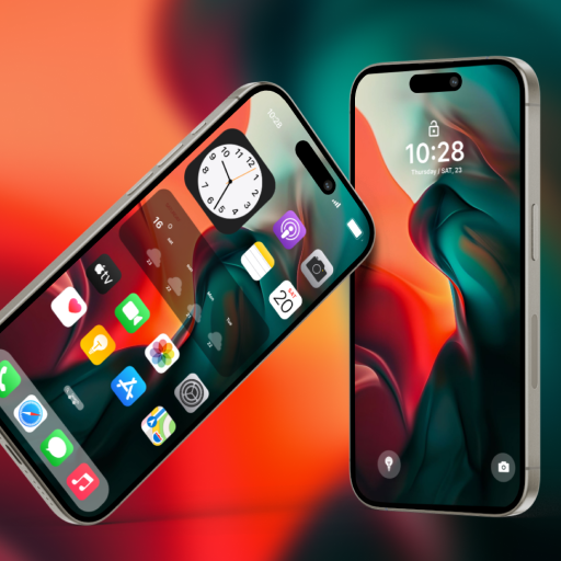 iPhone 15 Pro Max Launcher Logo