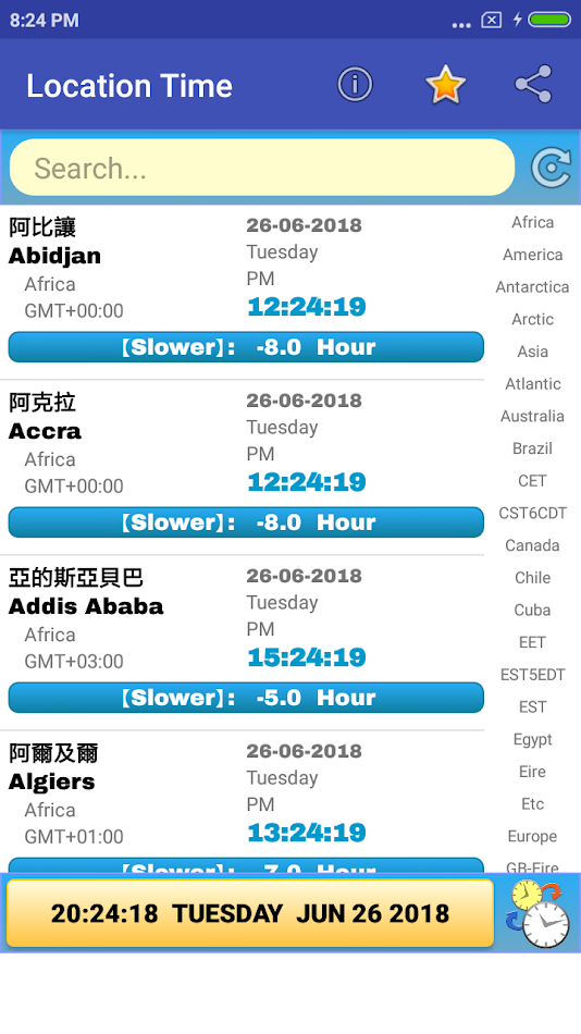#2. Location Time (Android) Podle: EasyDataView