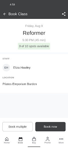 Pilates Emporium Screen 3