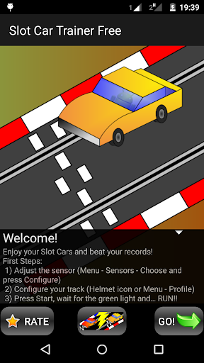 Android application Slot Car Trainer Lite screenshort